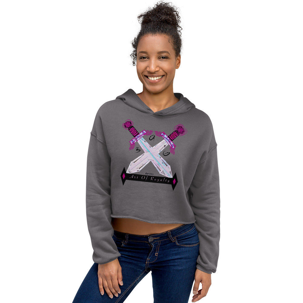 Mighty woman AOR Crop Hoodie