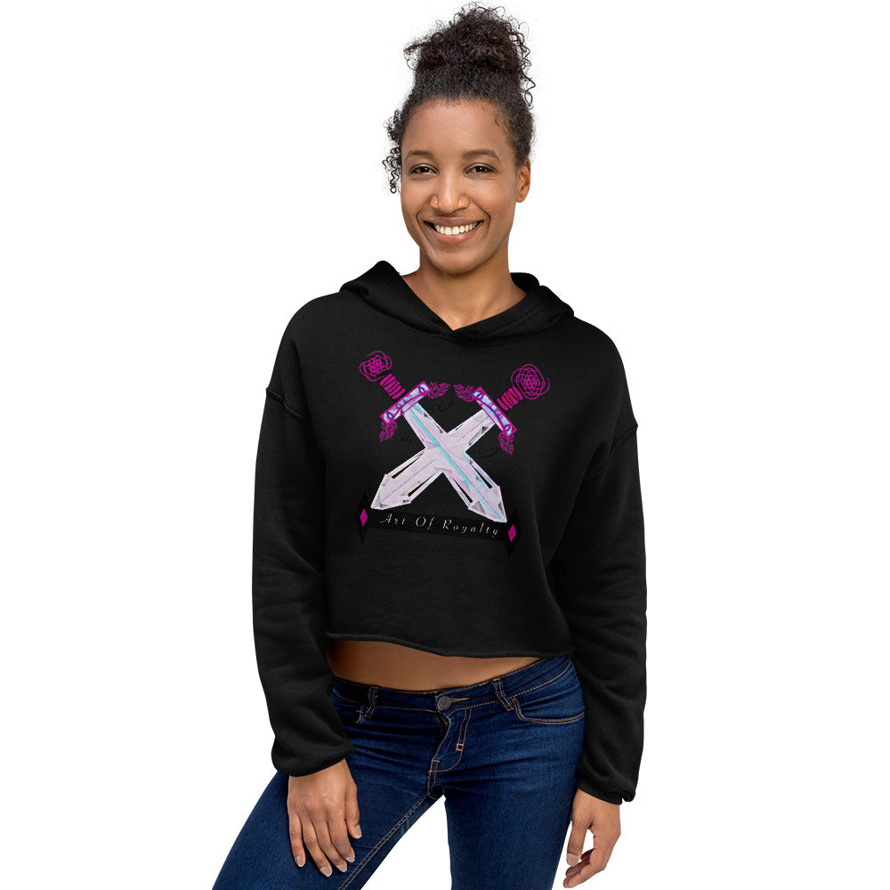 Mighty woman AOR Crop Hoodie